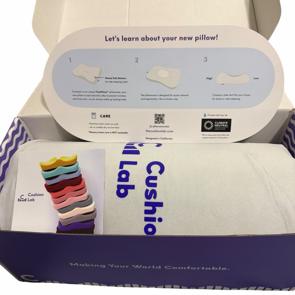 C CUSHION LAB Deep Sleep Pillow/Ergonomic Contour Design for Side & Back Sleeper - Picture 3 of 16